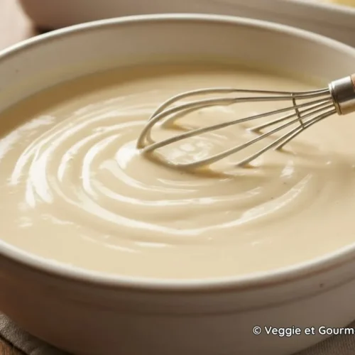 Bol de sauce béchamel