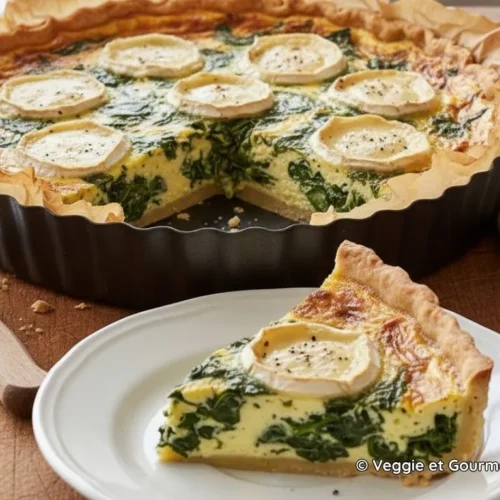 Quiche chèvre épinard